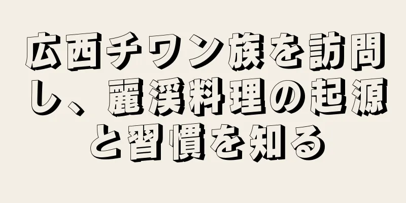 広西チワン族を訪問し、麗渓料理の起源と習慣を知る
