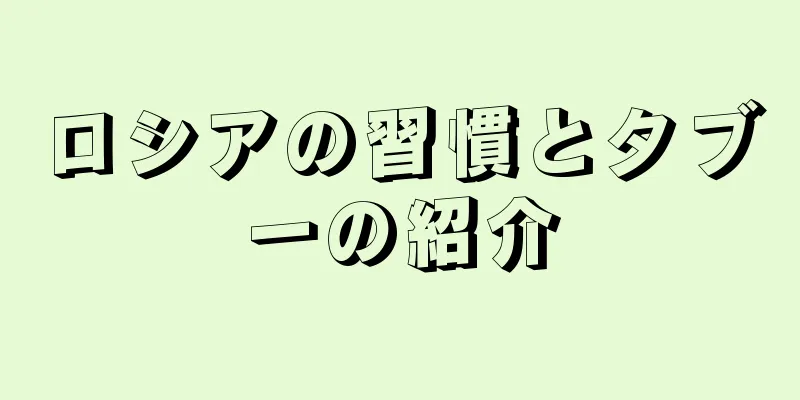 ロシアの習慣とタブーの紹介