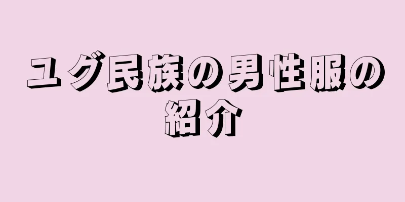 ユグ民族の男性服の紹介