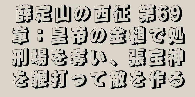 薛定山の西征 第69章：皇帝の金槌で処刑場を奪い、張宝神を鞭打って敵を作る