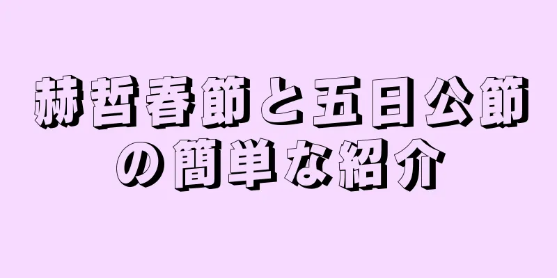 赫哲春節と五日公節の簡単な紹介