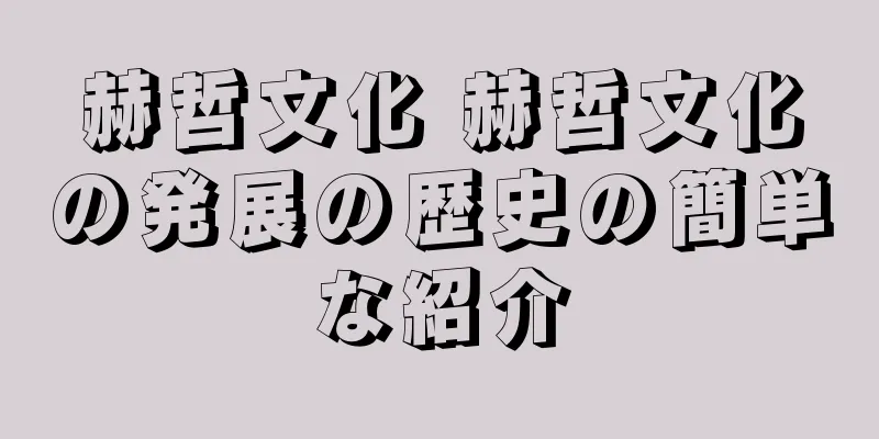 赫哲文化 赫哲文化の発展の歴史の簡単な紹介