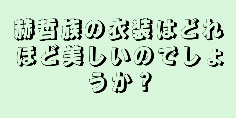 赫哲族の衣装はどれほど美しいのでしょうか？
