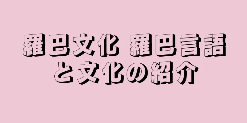 羅巴文化 羅巴言語と文化の紹介