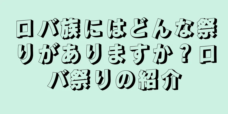 ロバ族にはどんな祭りがありますか？ロバ祭りの紹介