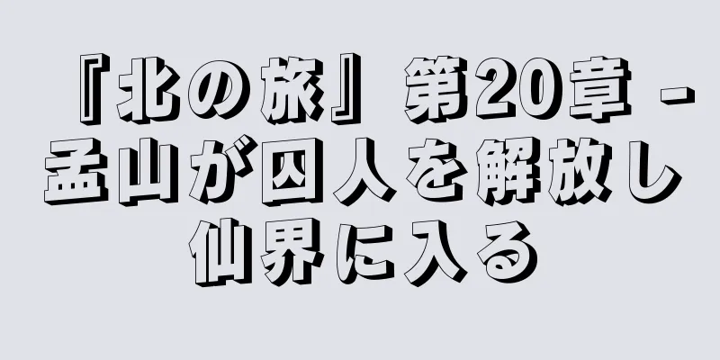 『北の旅』第20章 - 孟山が囚人を解放し仙界に入る