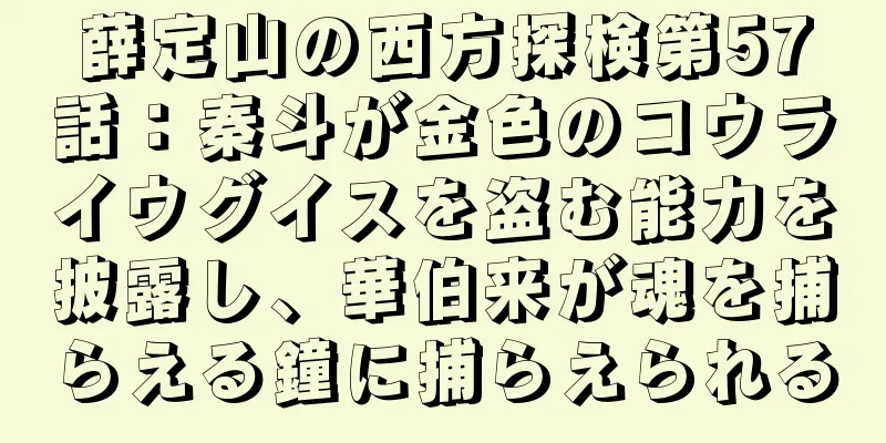薛定山の西方探検第57話：秦斗が金色のコウライウグイスを盗む能力を披露し、華伯来が魂を捕らえる鐘に捕らえられる
