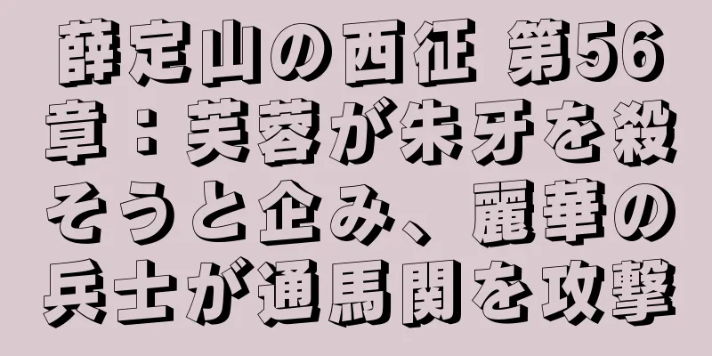 薛定山の西征 第56章：芙蓉が朱牙を殺そうと企み、麗華の兵士が通馬関を攻撃