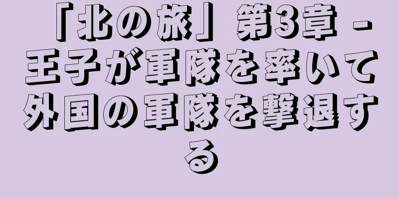 「北の旅」第3章 - 王子が軍隊を率いて外国の軍隊を撃退する