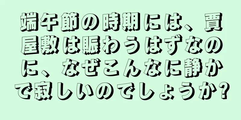 端午節の時期には、賈屋敷は賑わうはずなのに、なぜこんなに静かで寂しいのでしょうか?