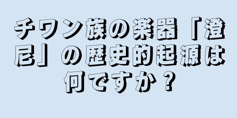 チワン族の楽器「澄尼」の歴史的起源は何ですか？
