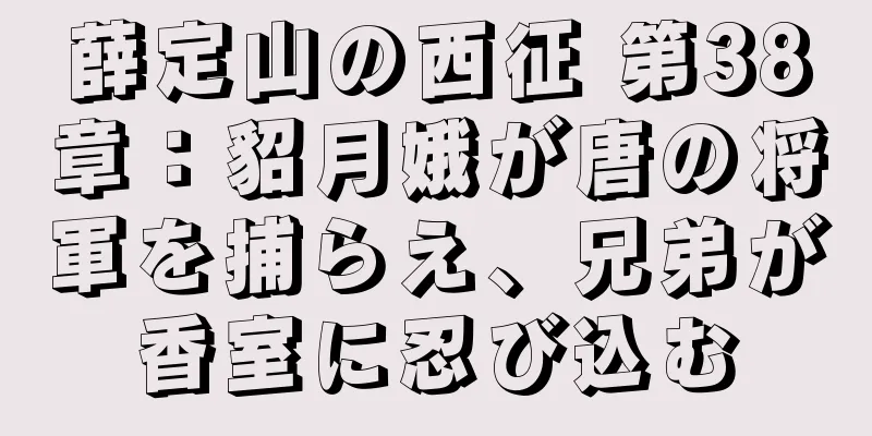 薛定山の西征 第38章：貂月娥が唐の将軍を捕らえ、兄弟が香室に忍び込む