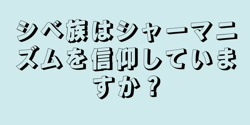 シベ族はシャーマニズムを信仰していますか？