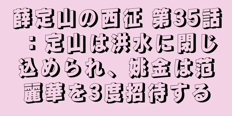 薛定山の西征 第35話：定山は洪水に閉じ込められ、姚金は范麗華を3度招待する