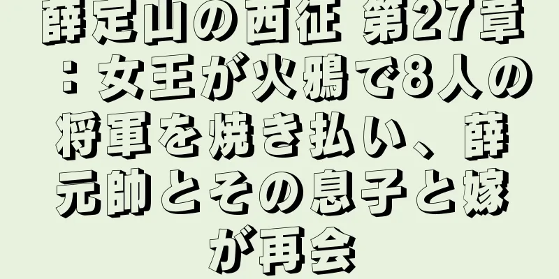 薛定山の西征 第27章：女王が火鴉で8人の将軍を焼き払い、薛元帥とその息子と嫁が再会