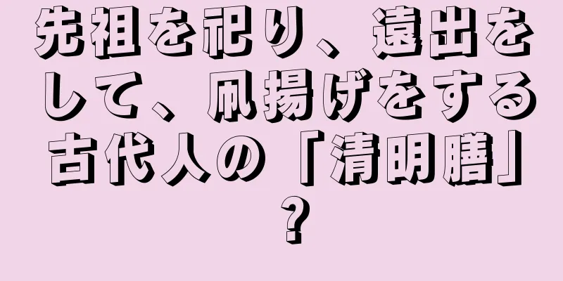 先祖を祀り、遠出をして、凧揚げをする古代人の「清明膳」？