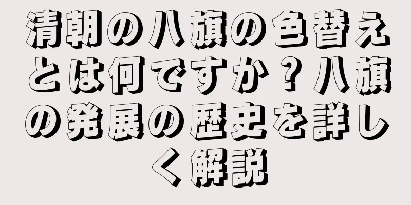 清朝の八旗の色替えとは何ですか？八旗の発展の歴史を詳しく解説