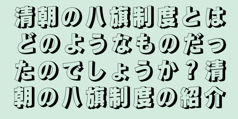 清朝の八旗制度とはどのようなものだったのでしょうか？清朝の八旗制度の紹介