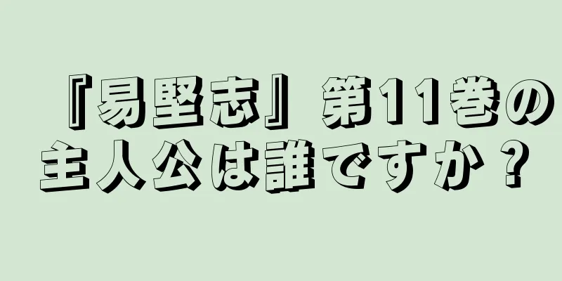 『易堅志』第11巻の主人公は誰ですか？