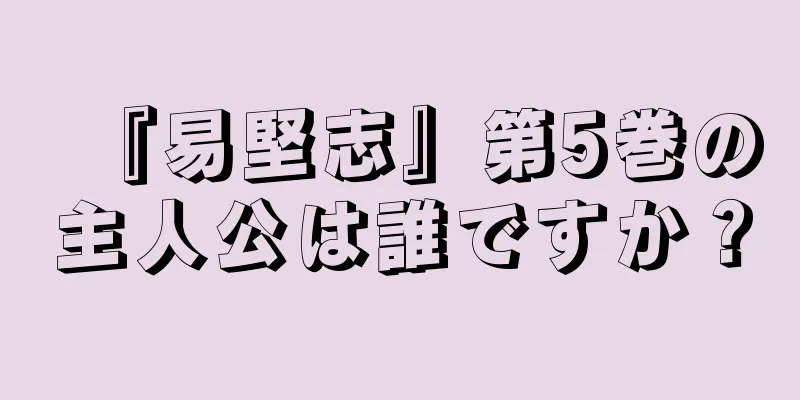 『易堅志』第5巻の主人公は誰ですか？