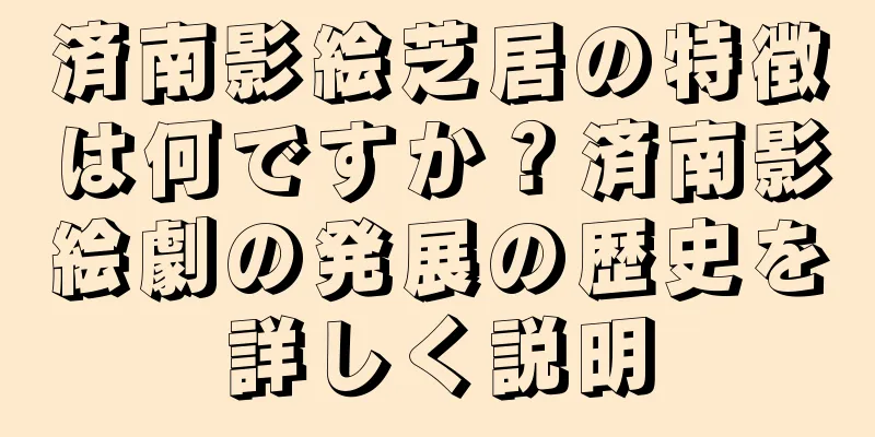 済南影絵芝居の特徴は何ですか？済南影絵劇の発展の歴史を詳しく説明
