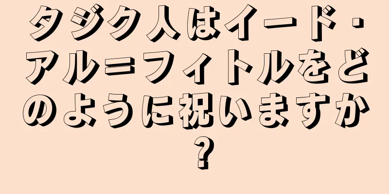 タジク人はイード・アル＝フィトルをどのように祝いますか？