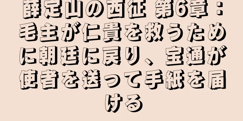 薛定山の西征 第6章：毛主が仁貴を救うために朝廷に戻り、宝通が使者を送って手紙を届ける