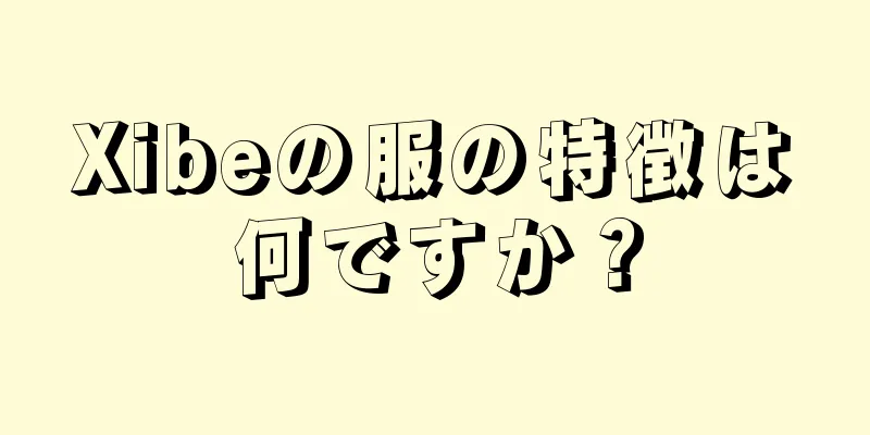 Xibeの服の特徴は何ですか？
