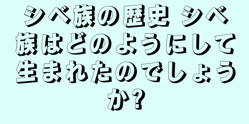 シベ族の歴史 シベ族はどのようにして生まれたのでしょうか?