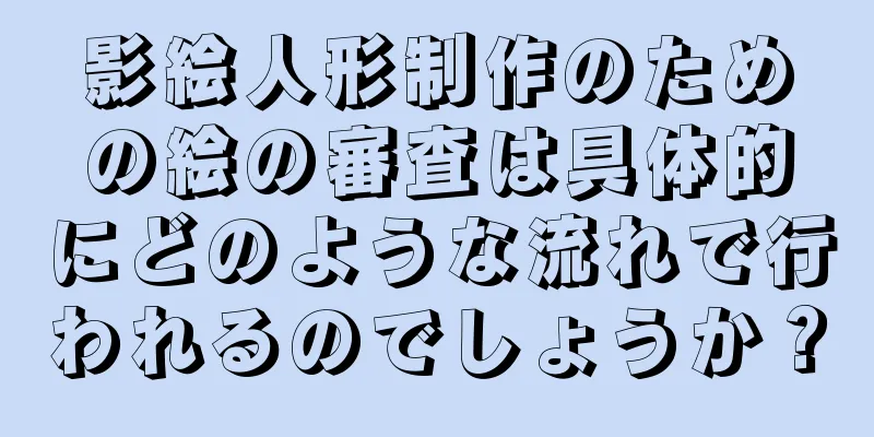 影絵人形制作のための絵の審査は具体的にどのような流れで行われるのでしょうか？