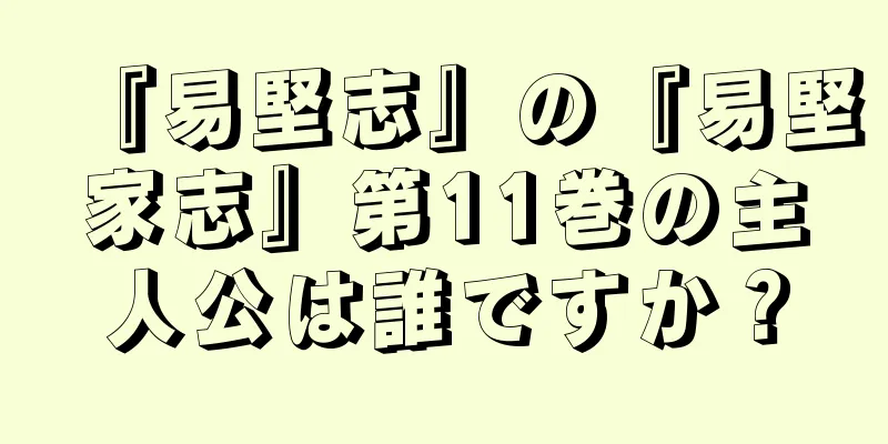 『易堅志』の『易堅家志』第11巻の主人公は誰ですか？