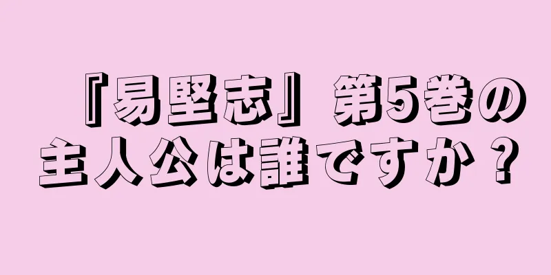 『易堅志』第5巻の主人公は誰ですか？