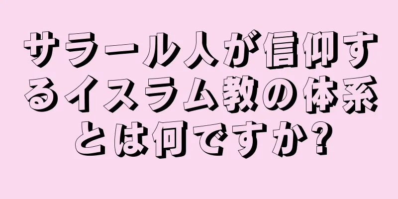 サラール人が信仰するイスラム教の体系とは何ですか?