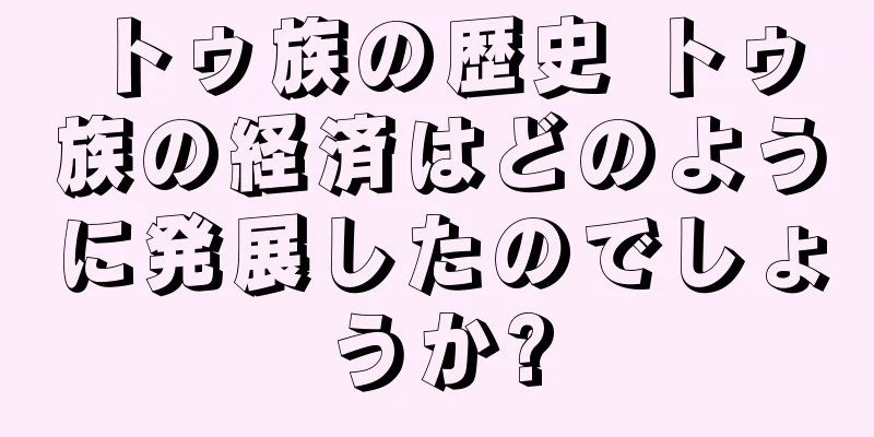 トゥ族の歴史 トゥ族の経済はどのように発展したのでしょうか?