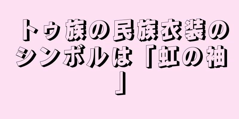 トゥ族の民族衣装のシンボルは「虹の袖」