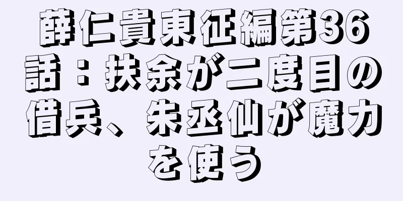 薛仁貴東征編第36話：扶余が二度目の借兵、朱丞仙が魔力を使う