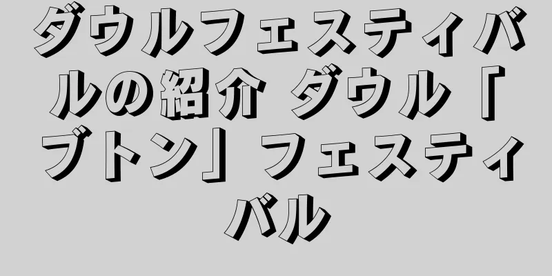 ダウルフェスティバルの紹介 ダウル「ブトン」フェスティバル