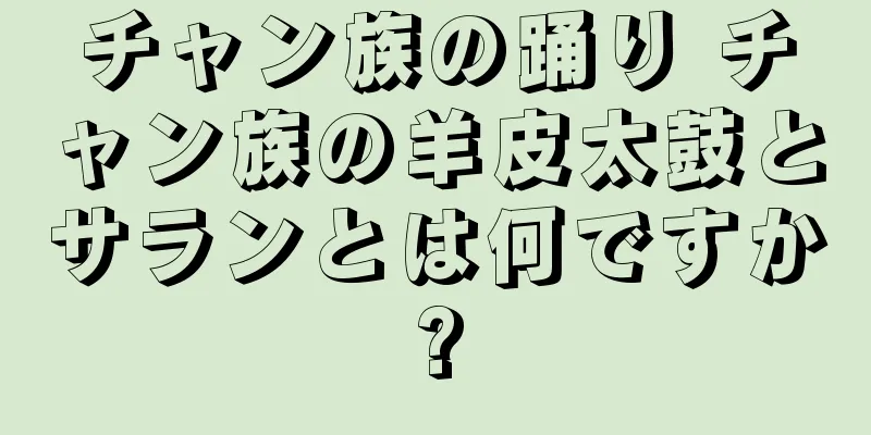 チャン族の踊り チャン族の羊皮太鼓とサランとは何ですか?
