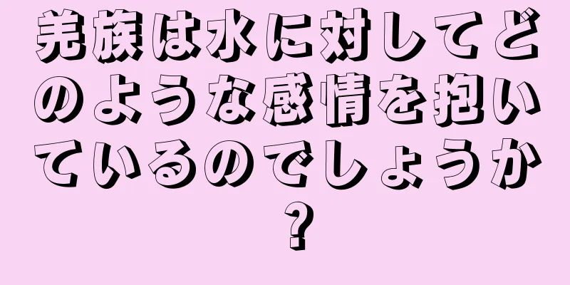 羌族は水に対してどのような感情を抱いているのでしょうか？