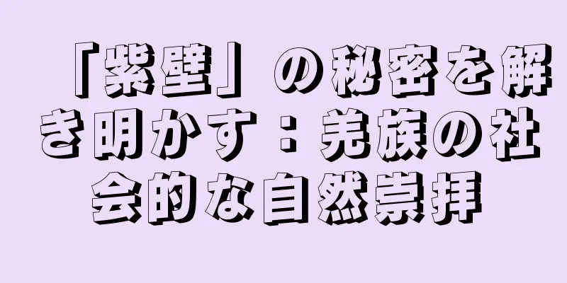 「紫壁」の秘密を解き明かす：羌族の社会的な自然崇拝