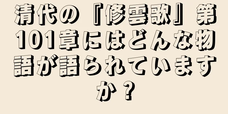 清代の『修雲歌』第101章にはどんな物語が語られていますか？