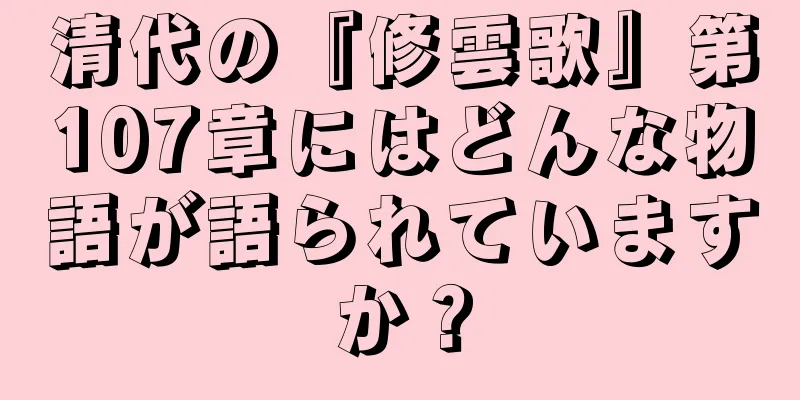 清代の『修雲歌』第107章にはどんな物語が語られていますか？