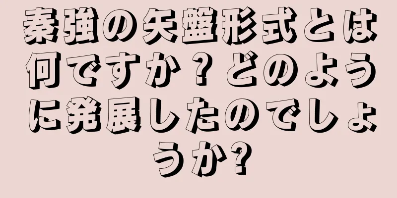 秦強の矢盤形式とは何ですか？どのように発展したのでしょうか?