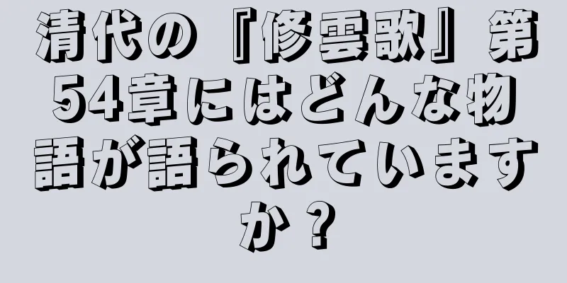 清代の『修雲歌』第54章にはどんな物語が語られていますか？