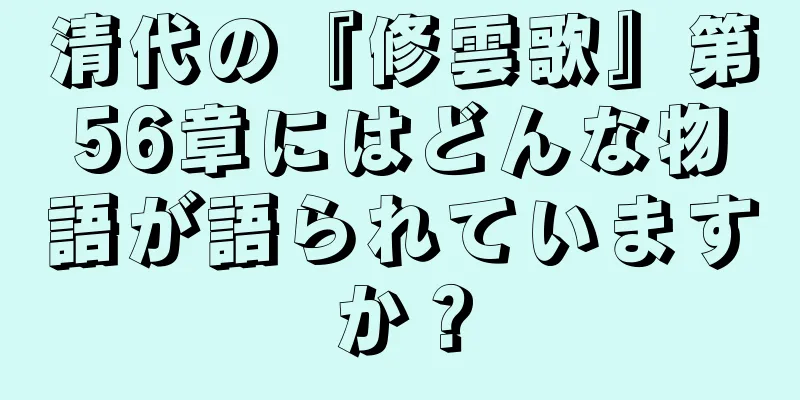 清代の『修雲歌』第56章にはどんな物語が語られていますか？