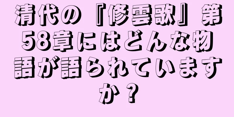 清代の『修雲歌』第58章にはどんな物語が語られていますか？