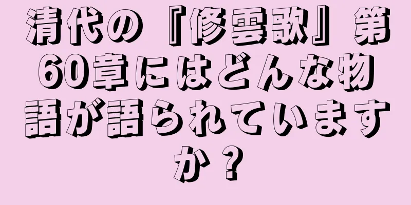 清代の『修雲歌』第60章にはどんな物語が語られていますか？
