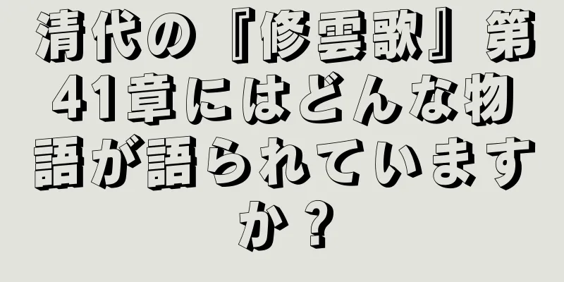 清代の『修雲歌』第41章にはどんな物語が語られていますか？