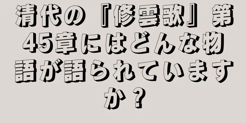 清代の『修雲歌』第45章にはどんな物語が語られていますか？