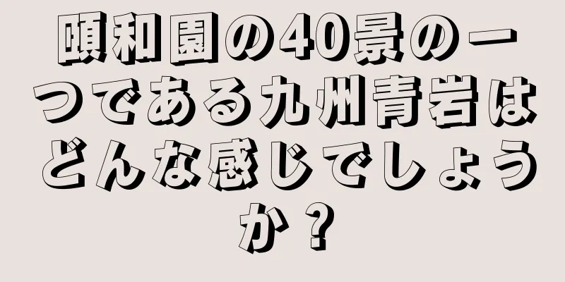 頤和園の40景の一つである九州青岩はどんな感じでしょうか？